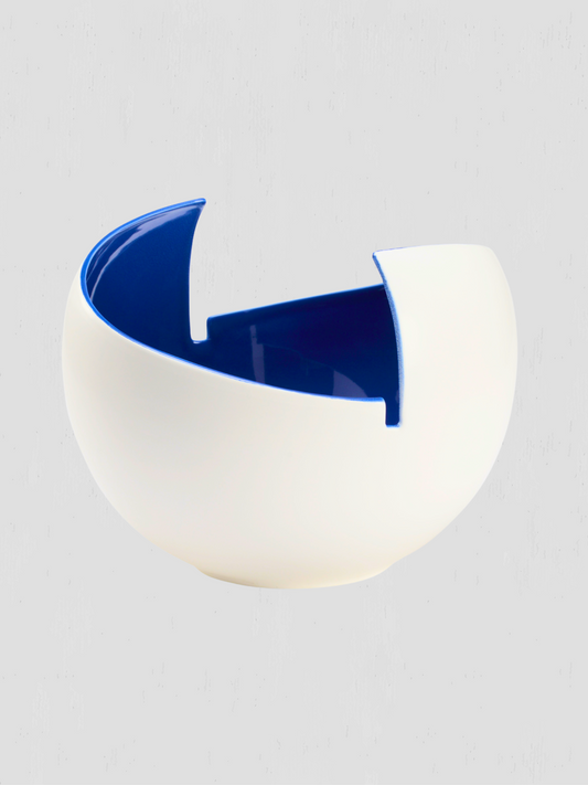Benson Bowl White & Blue