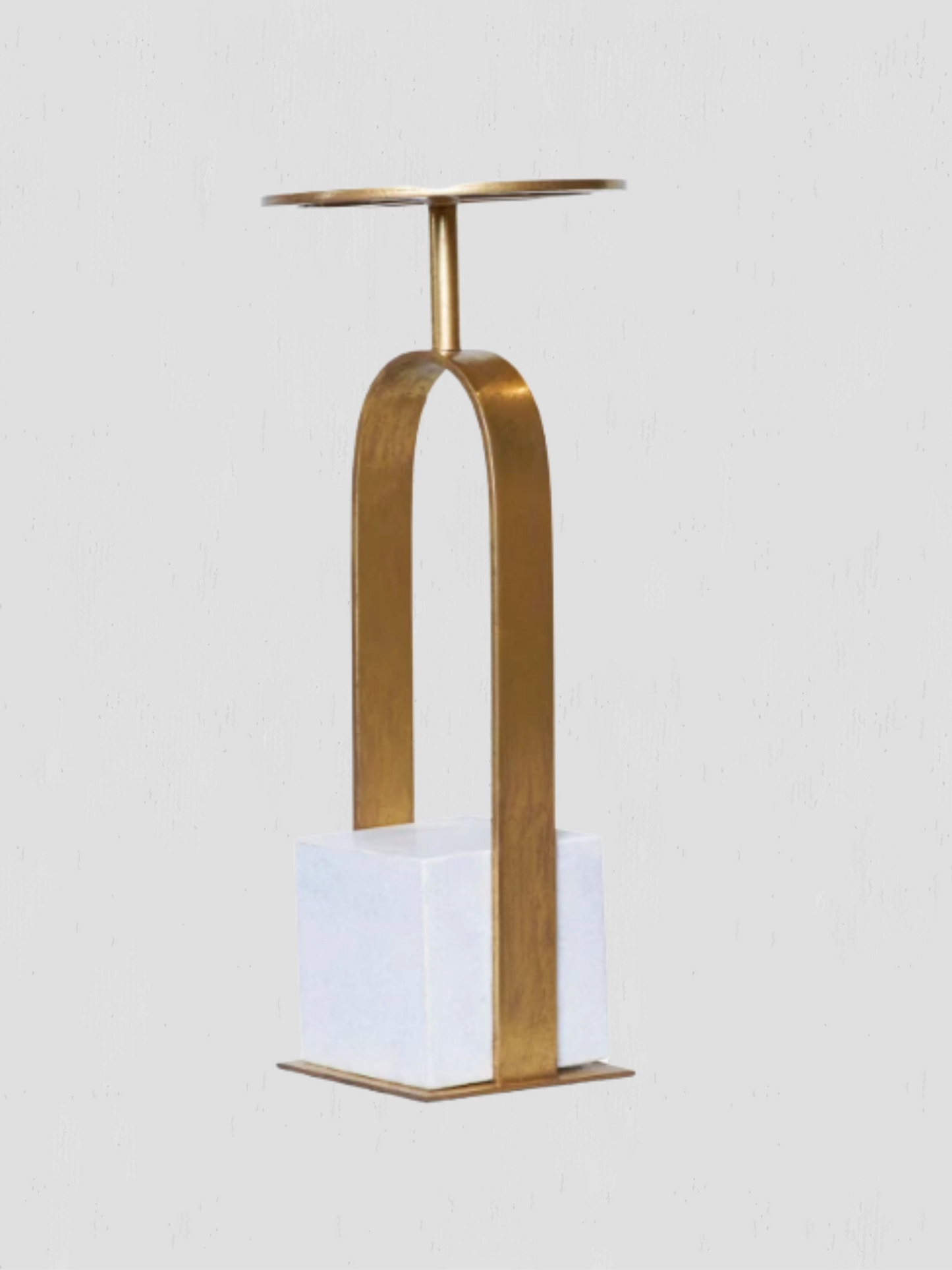 Eleanor White Marble Side Table