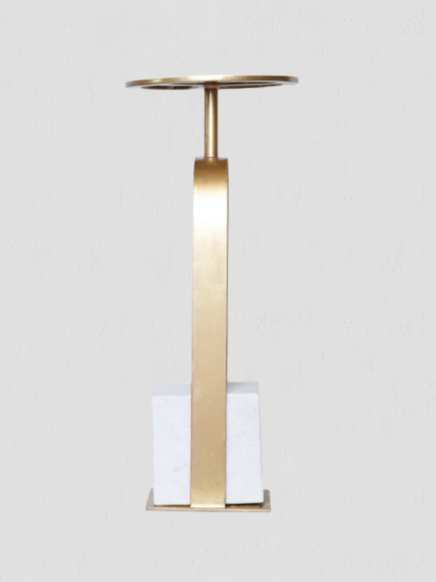Eleanor White Marble Side Table