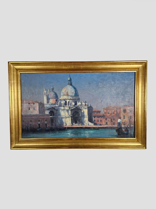 "In All Its Glory, Santa Maria Della Salute" Oil Painting, by Kasey Sealy Framed