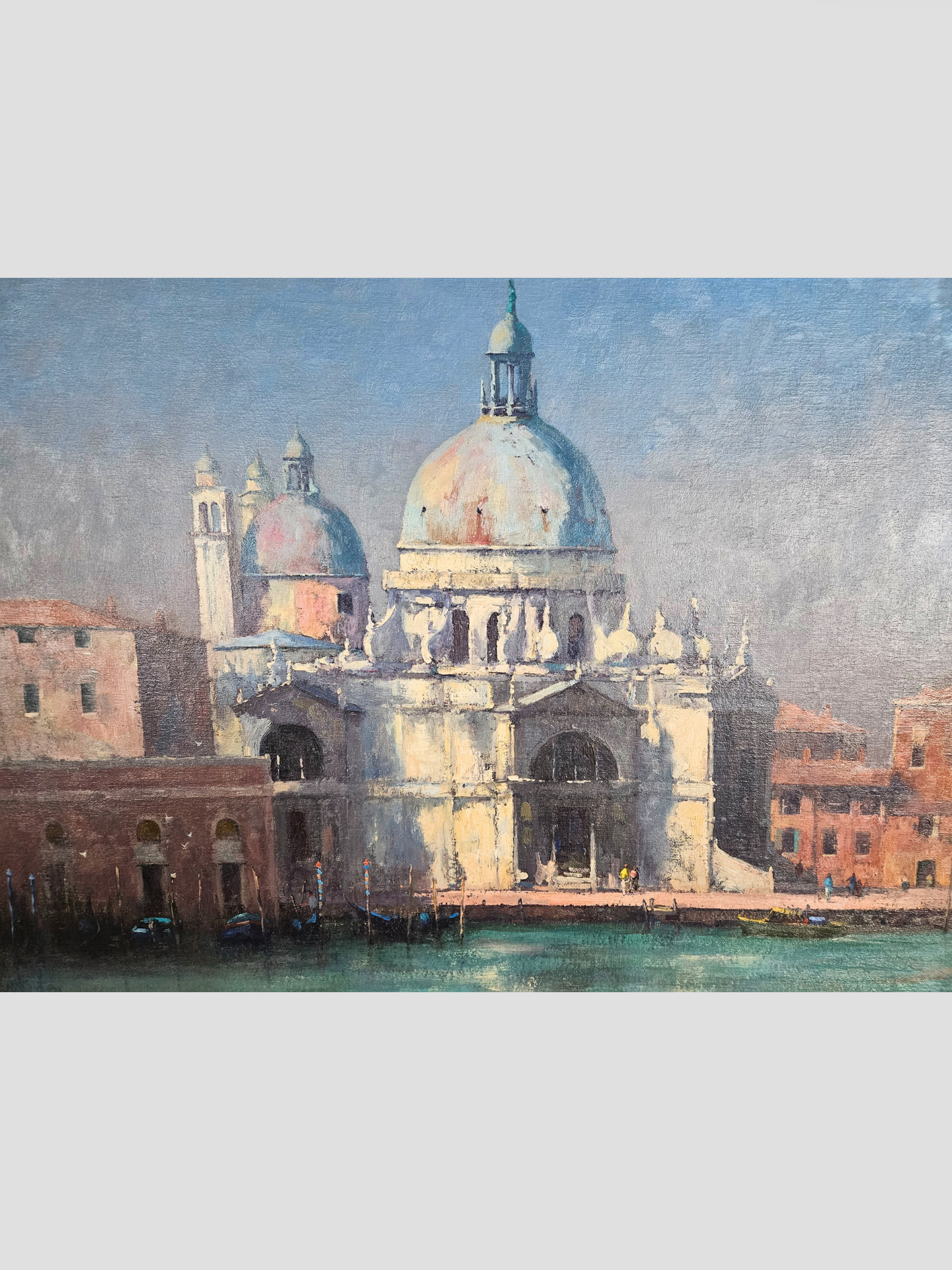 "In All Its Glory, Santa Maria Della Salute" Oil Painting, by Kasey Sealy Framed