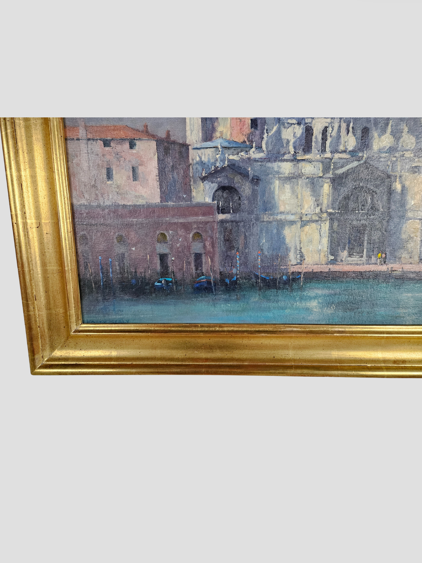 "In All Its Glory, Santa Maria Della Salute" Oil Painting, by Kasey Sealy Framed