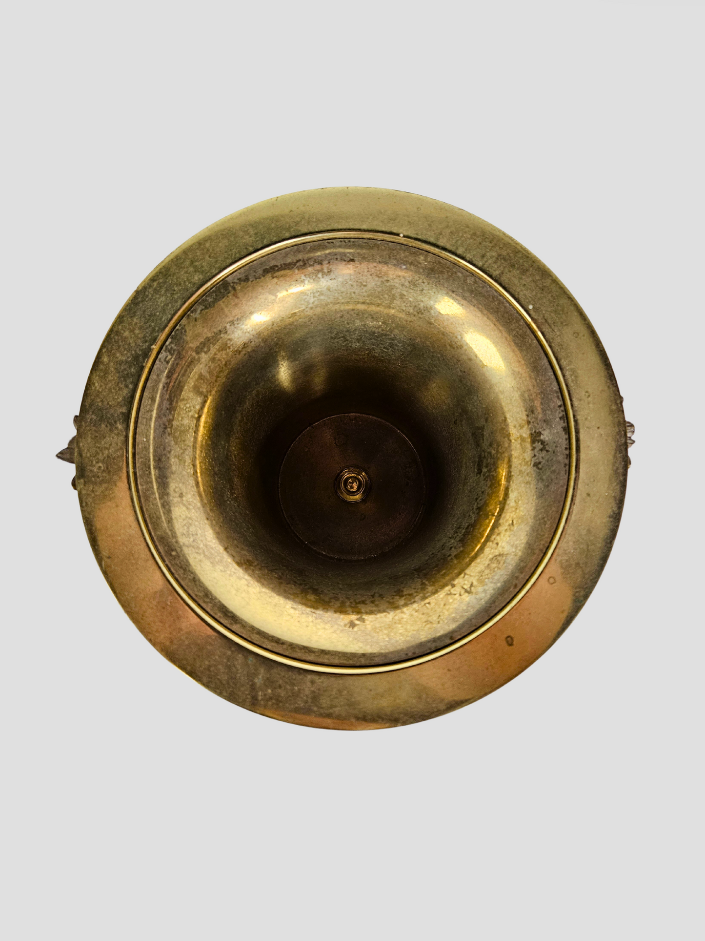 Antique Gilt Bronze Urns - Pair