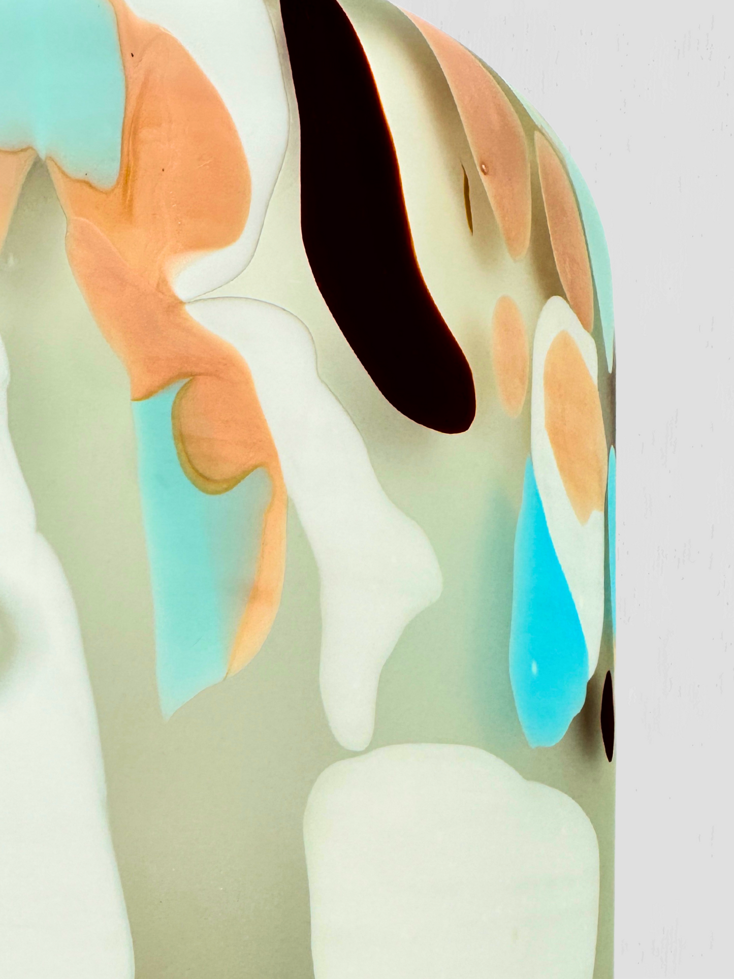 Mardi Gras Glass Vase