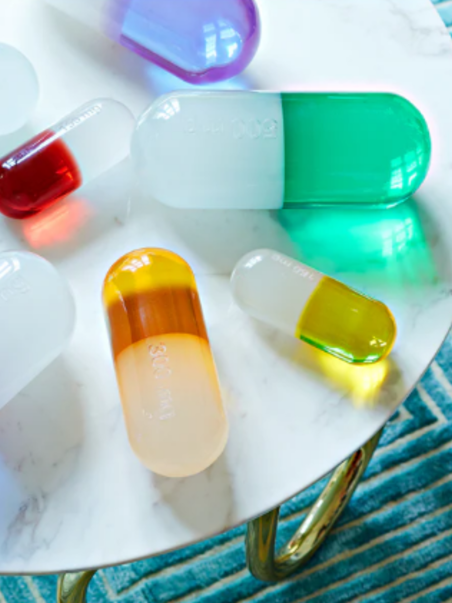 Jonathan Adler Small Acrylic Pill Yellow