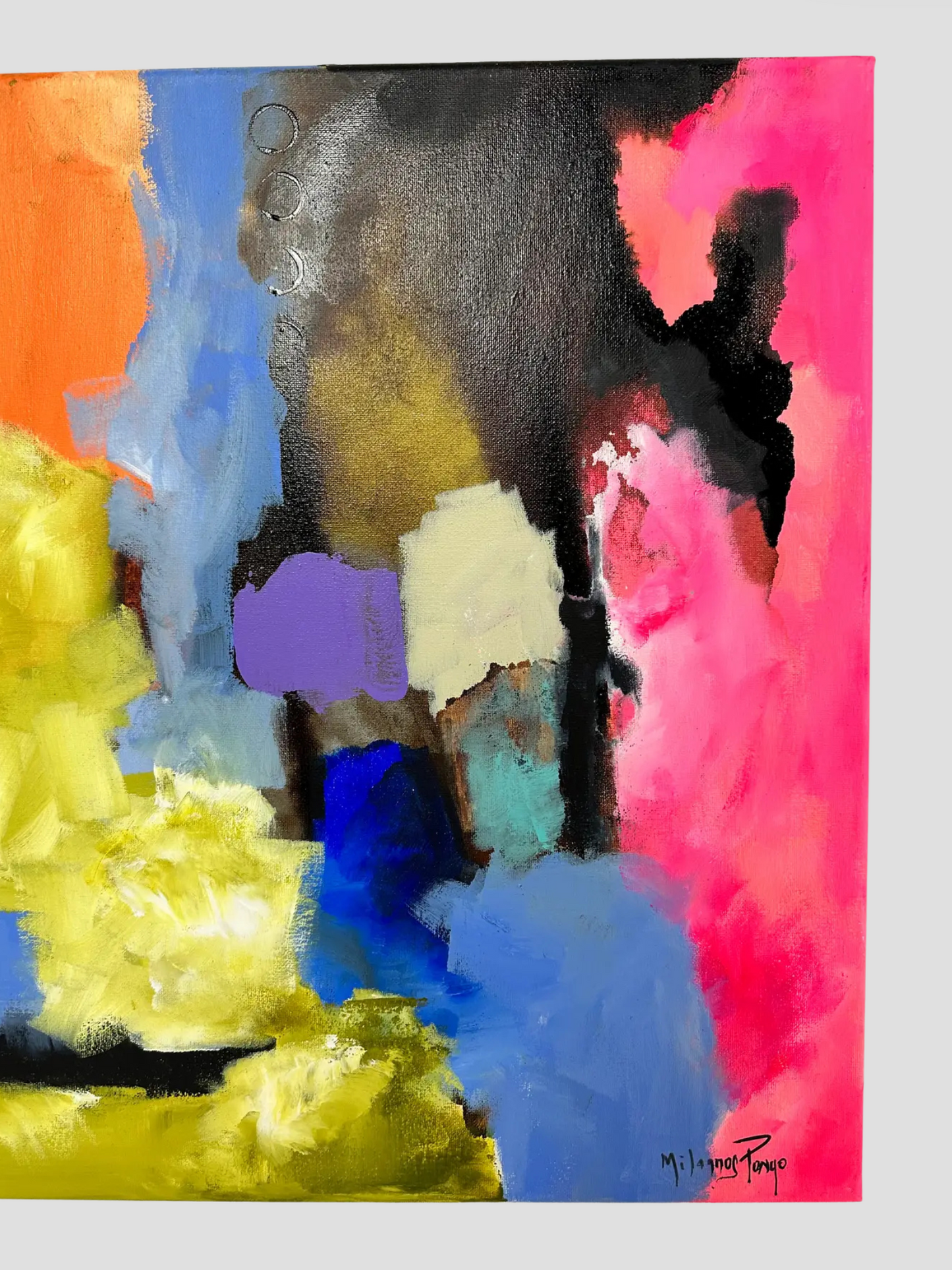 "Paradise in the Other Corner", Milagros Pongo Original, Mixed Media