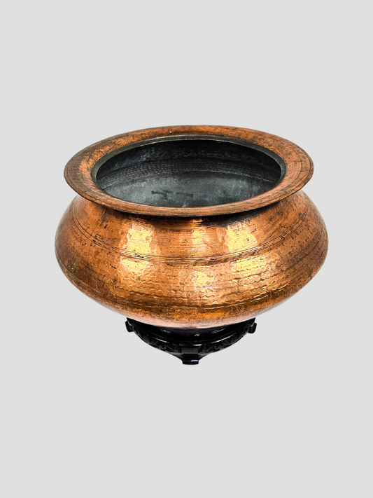 Late 19th Century Copper Indian Degchi Cooking Pot