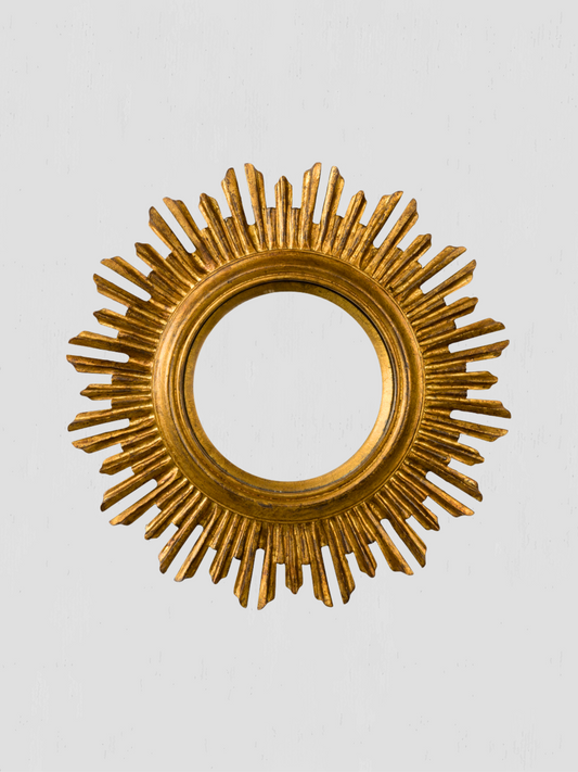 Luminance 24" Antique Gold Sunburst Mirror