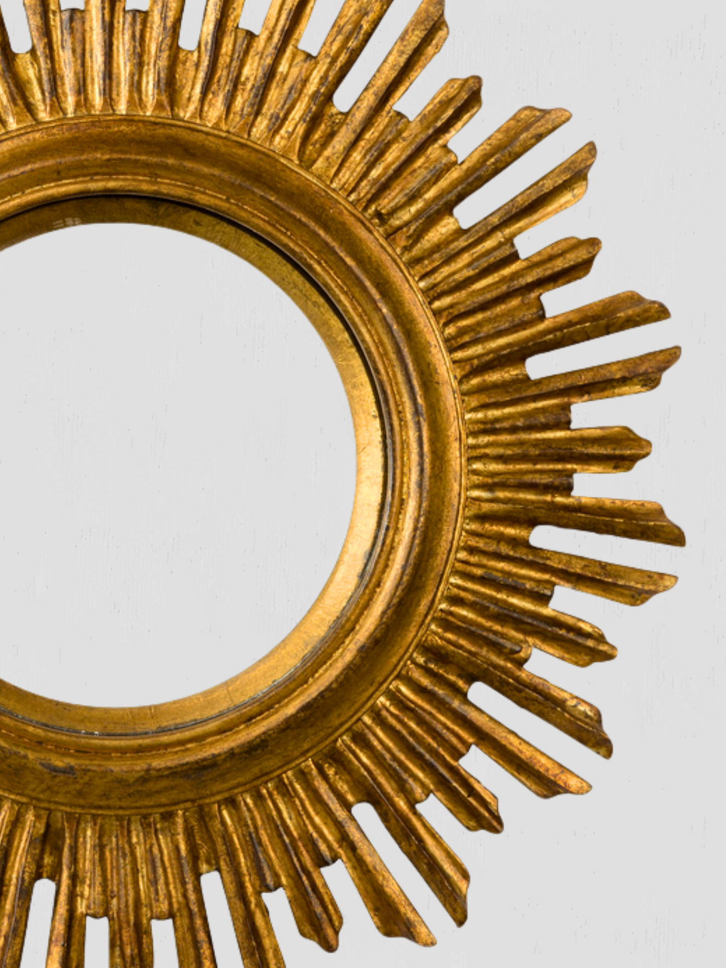 Luminance 24" Antique Gold Sunburst Mirror