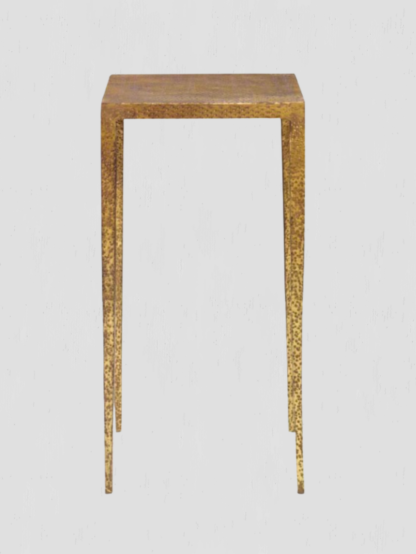 Hammered Brass Hawes Side Table