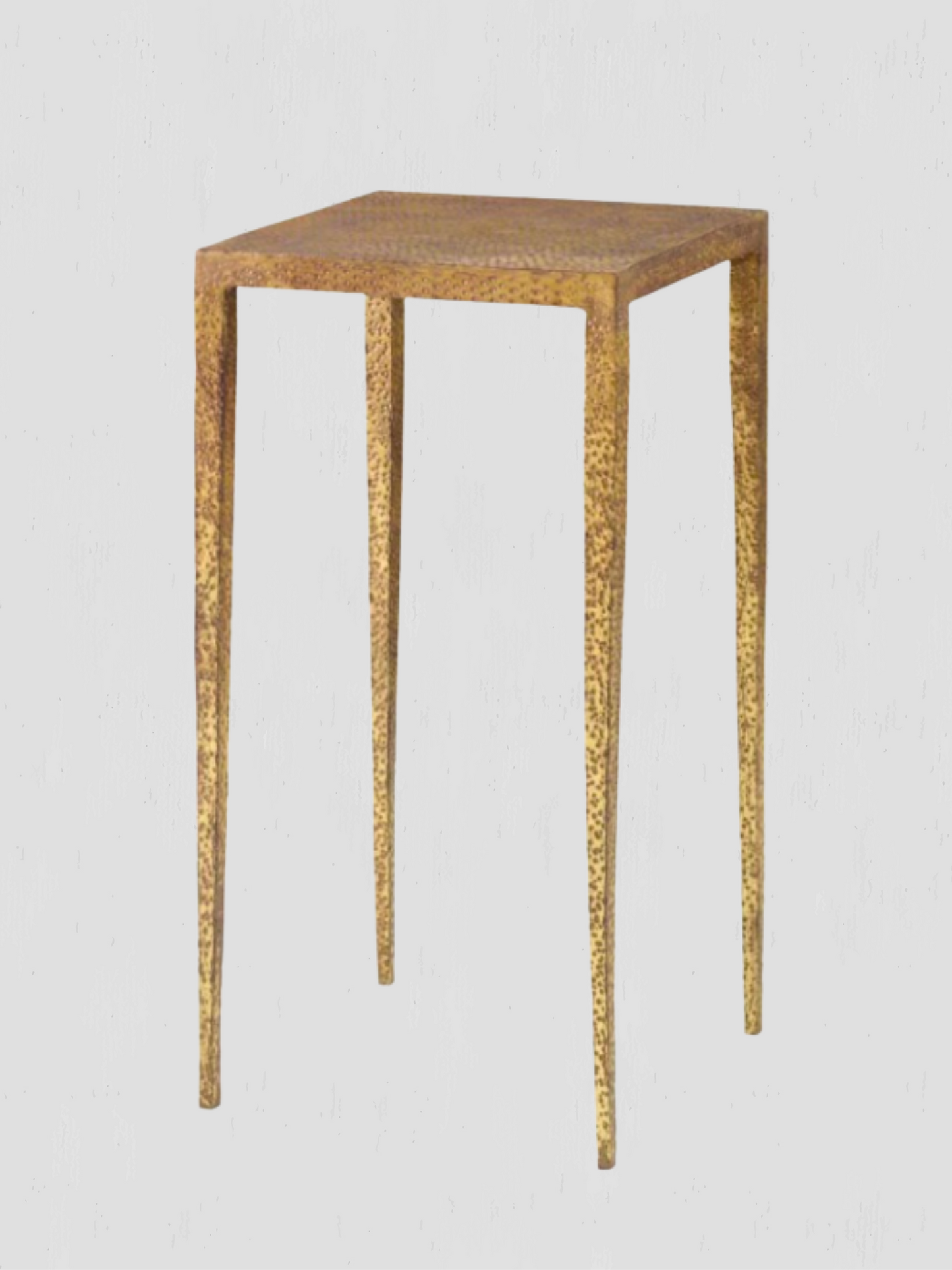 Hammered Brass Hawes Side Table