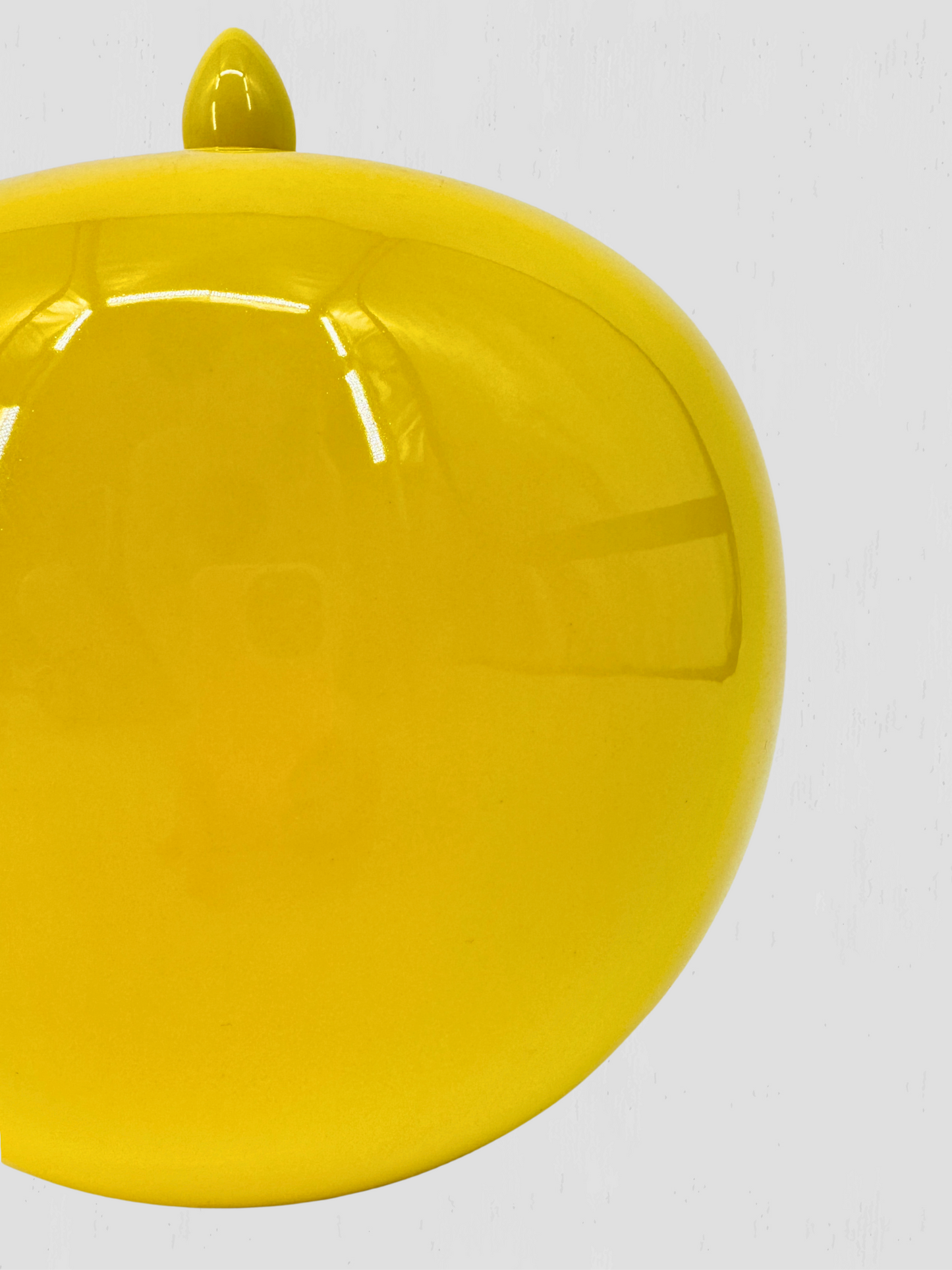 Canary Yellow Decorative Lidded Jar