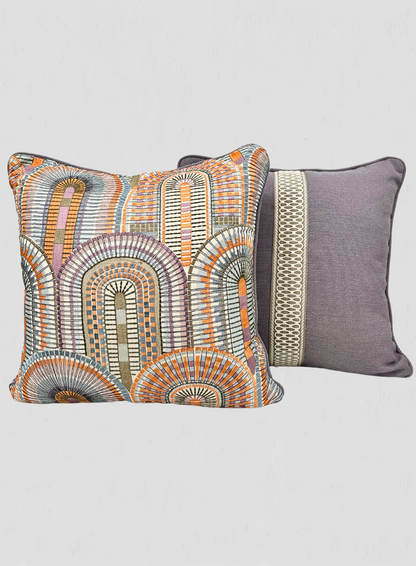 Modern Mosaic Pillow Pair