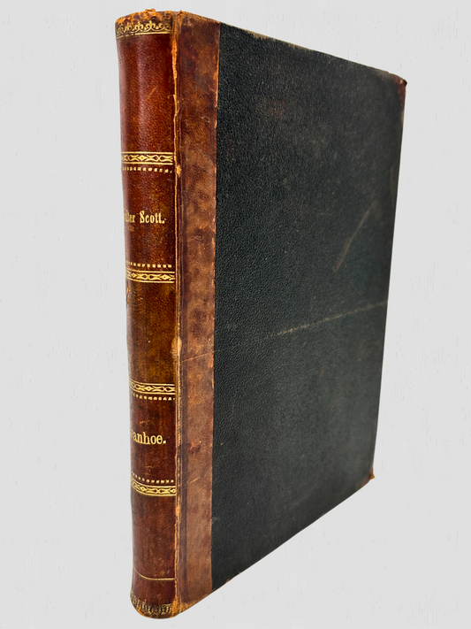 Walter Scott Ivanhoe Leatherbound Danish Antique Book
