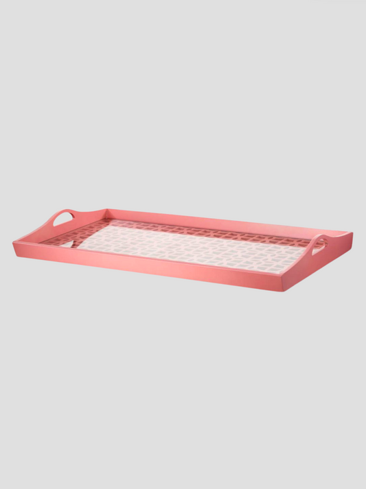 Pink Lattice Tray