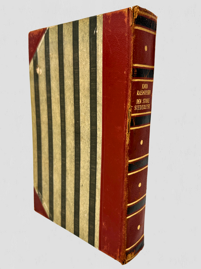 Knud Rasmussen Leatherbound Book Vintage Norway