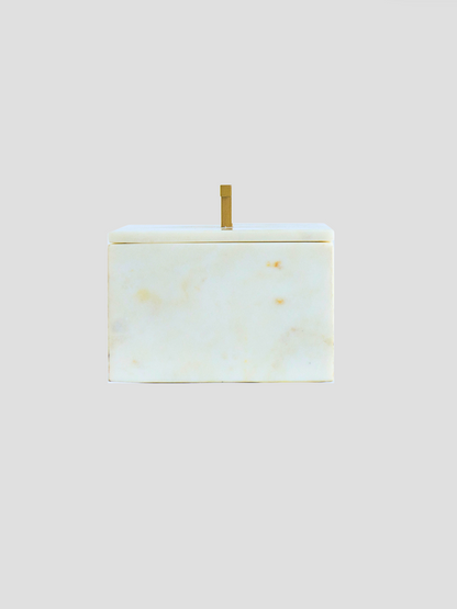 Large Lidded Marble Box
