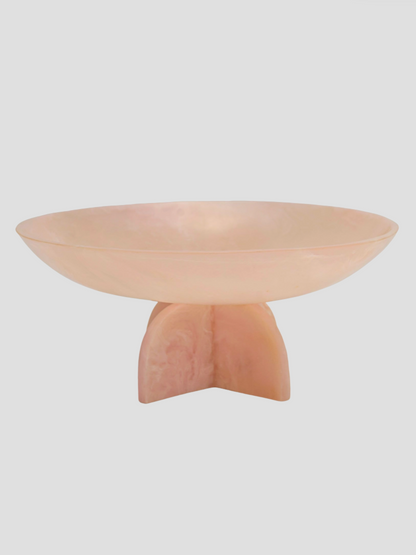 Lucente Pink Resin Fruit Bowl