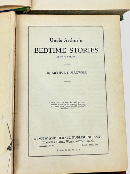Set of 3 Vintage Uncle Arthur's Bedtime Stories Books