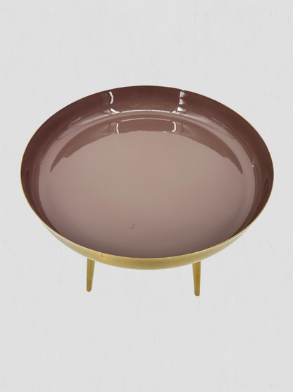 Danish Enamel Rose Drinks Table Small