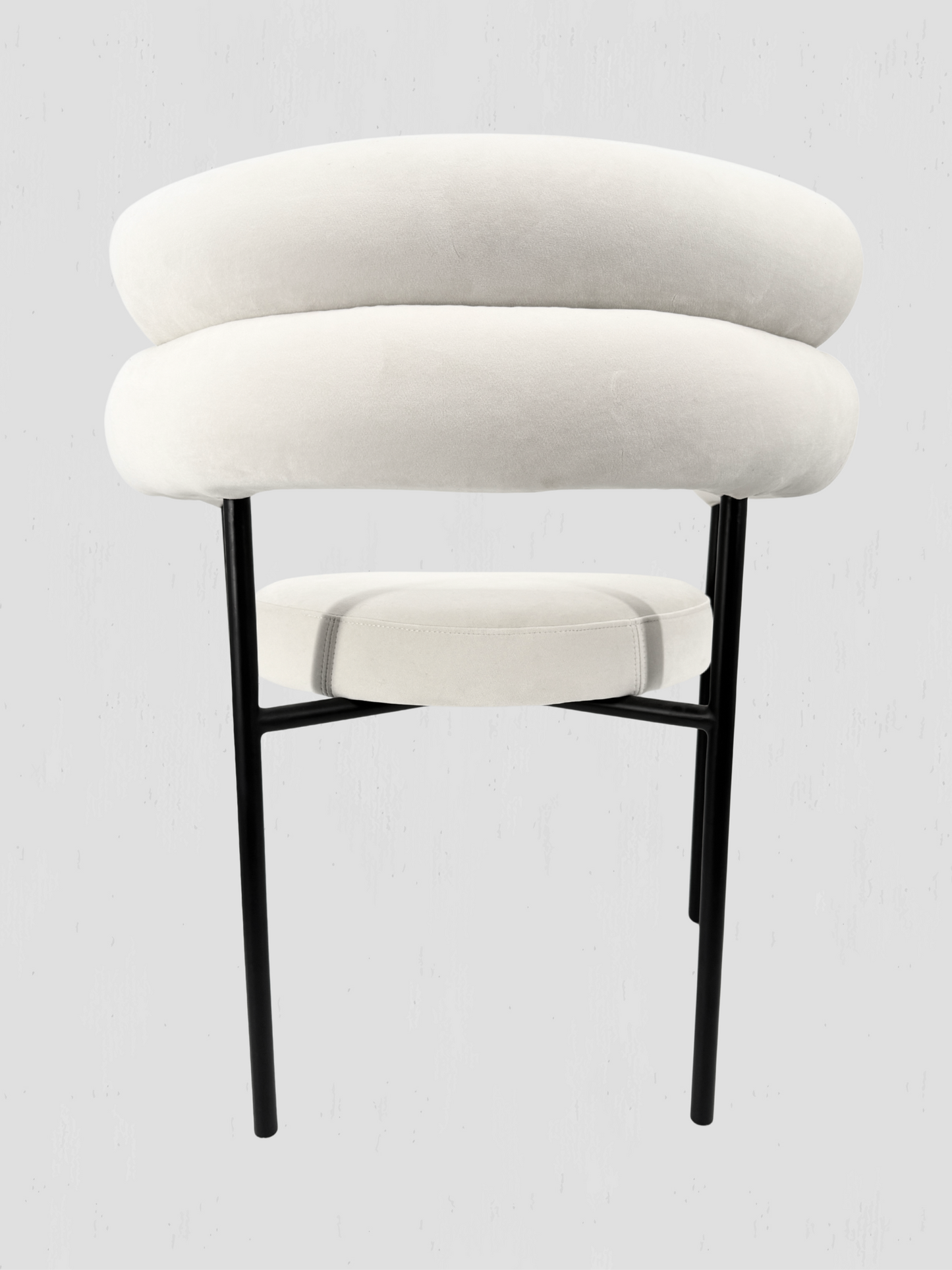 Portia Dining Chair White Velour