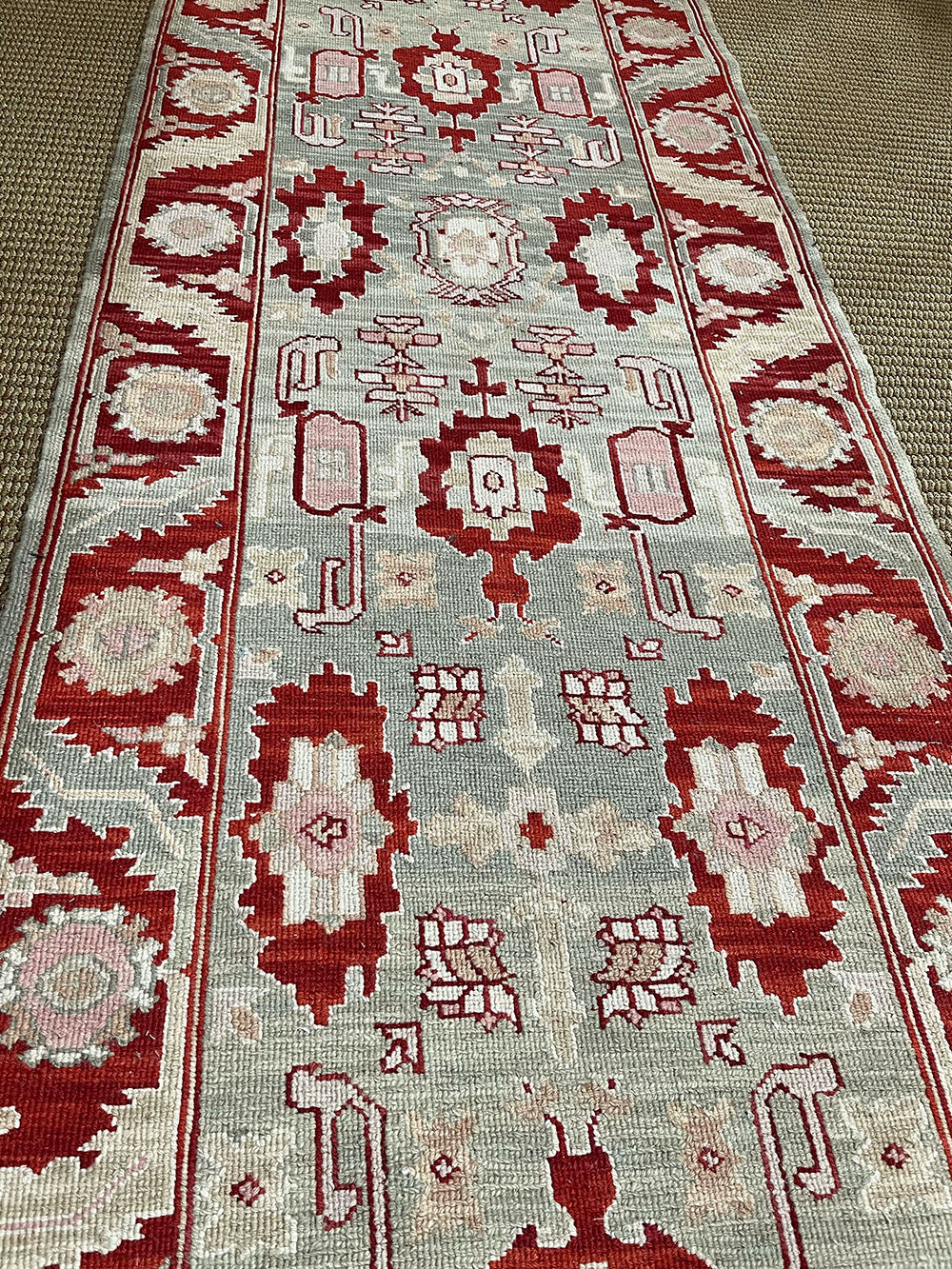 Turkish Runner - Orange/Red with Cream Field