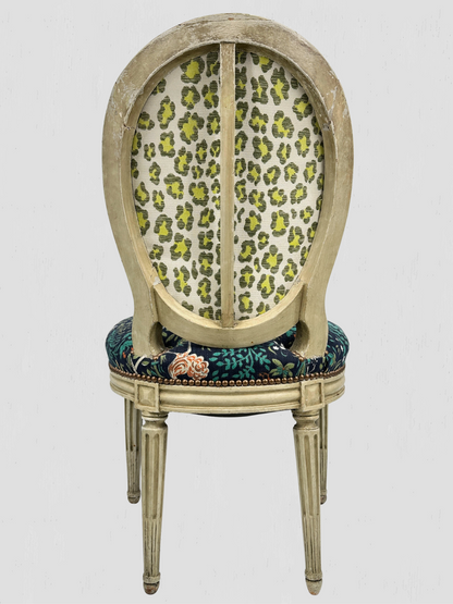 Animalia Kindel Side Chairs Newly Upholstered Vintage Pair