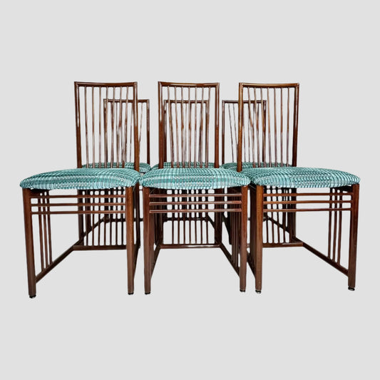 A. Sibau Vintage Italian Lacquer Dining Chairs - Set of 6