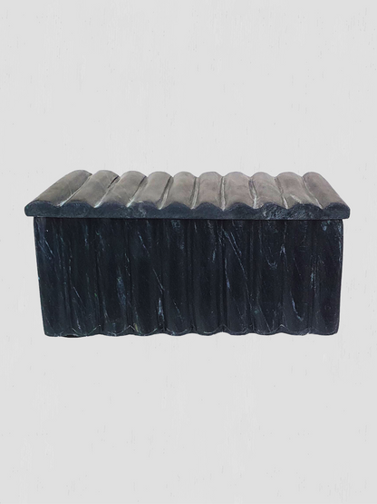Black Marble Lidded Box