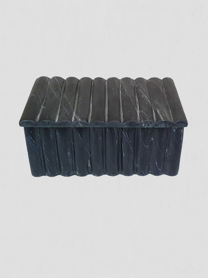 Black Marble Lidded Box