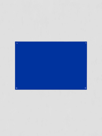 Scalloped Blue Acrylic Tray