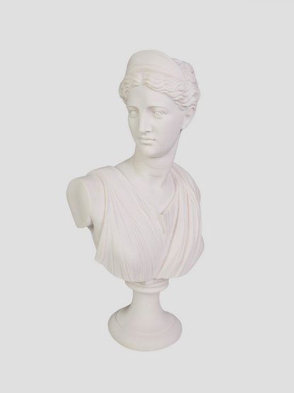 Handmade Artemis Cast Marble Bust