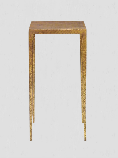 Hammered Brass Hawes Side Table