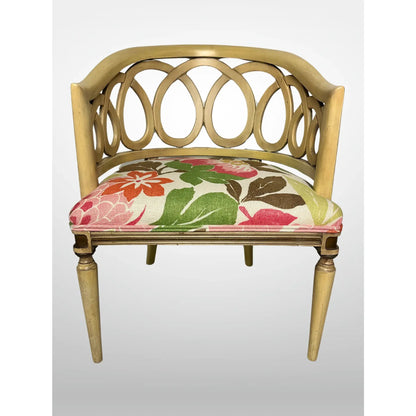 Neoclassical Style Pair of Loop Barrel Back Chairs Nina Campbell