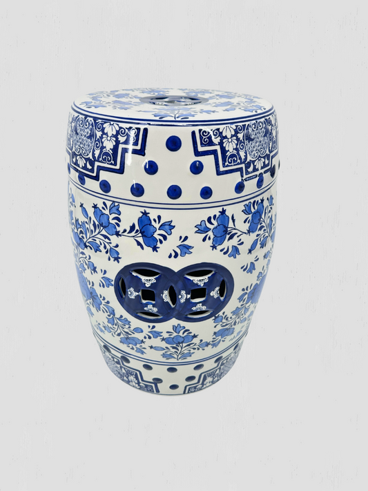 Chinoiserie Ceramic Garden Stool