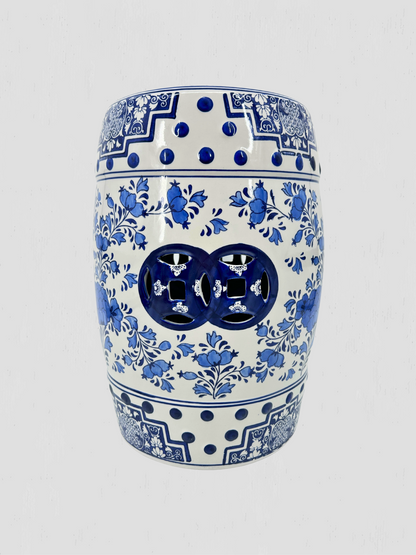 Chinoiserie Ceramic Garden Stool