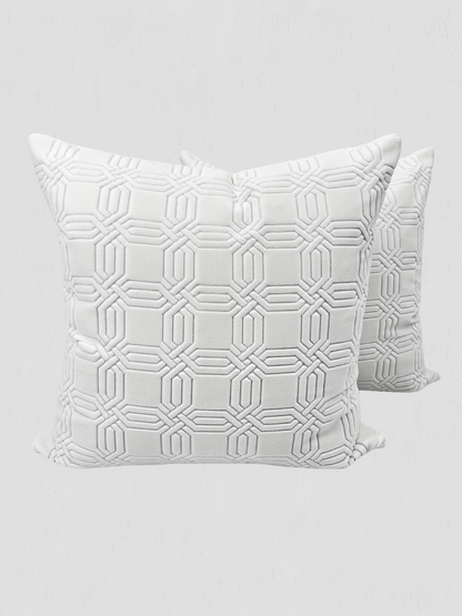 Brentano Interlock Velvet Throw Pillow Pair